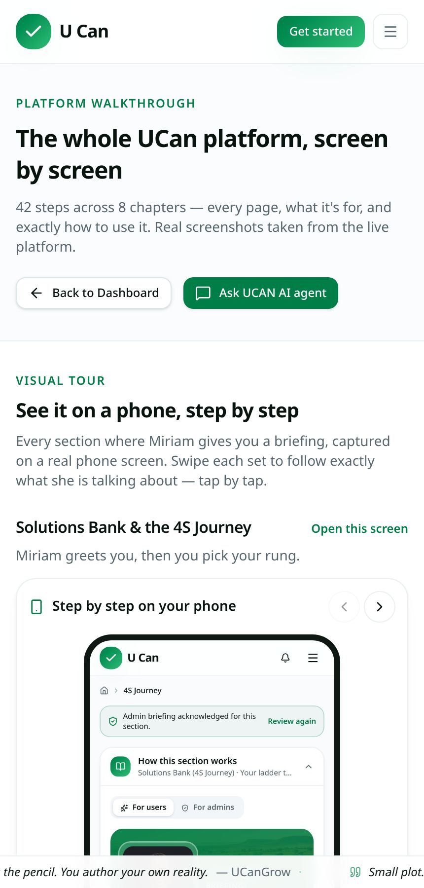 4 · Walkthrough and admin tutorials
