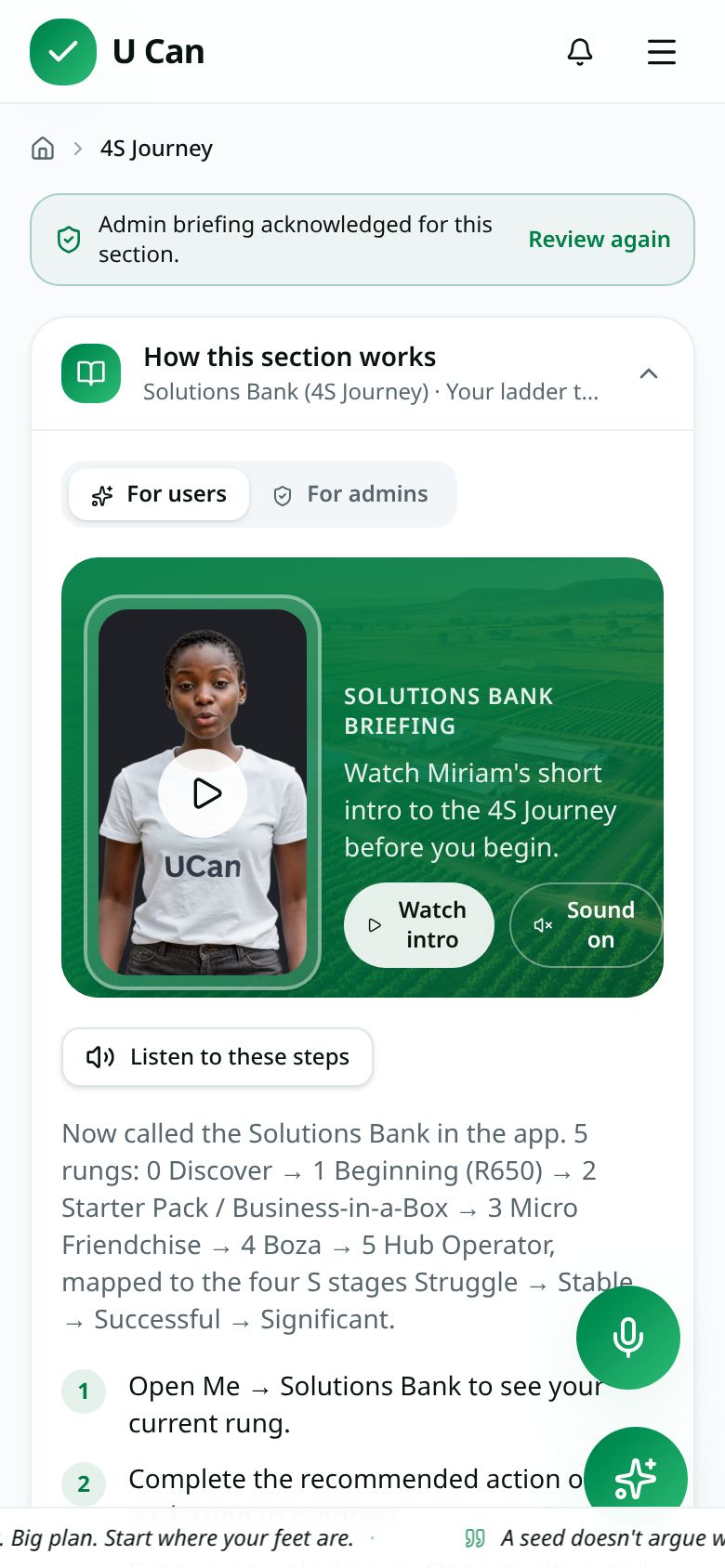 1 · Miriam greets you