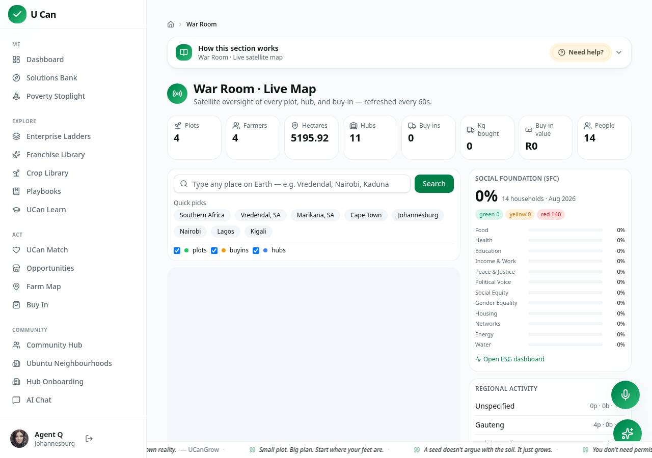 Evidence screenshot for Admin War Room oversight