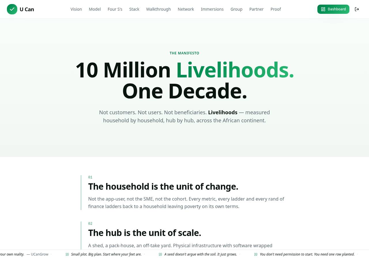 Test screenshot of /manifesto